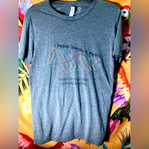 Diversity In Physics Grey T-shirt Size M - Picture 1 of 4